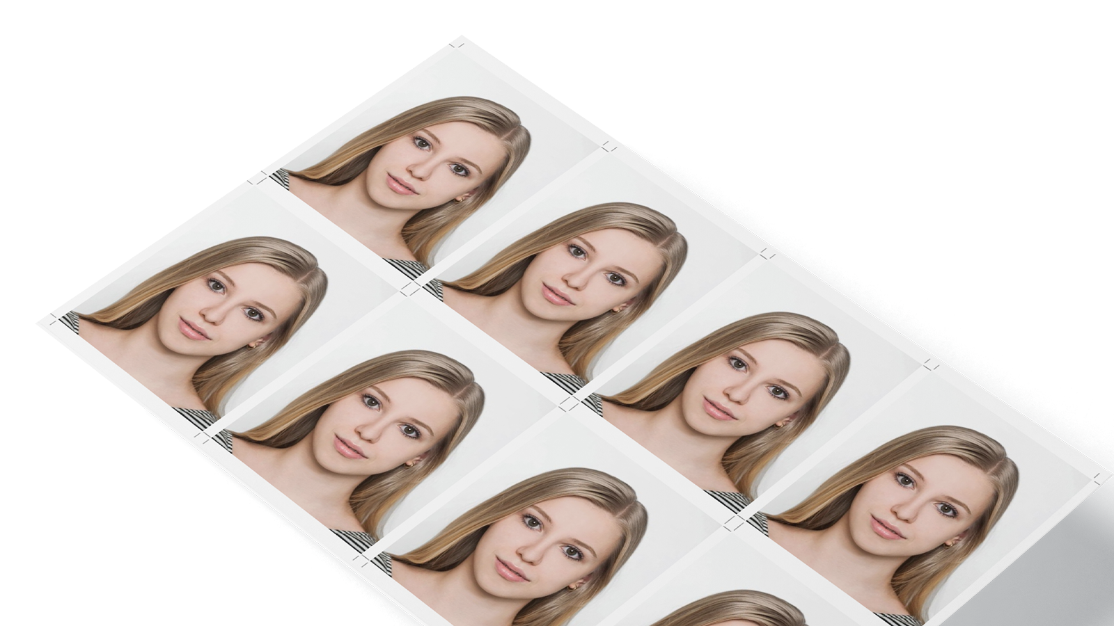 Hotová sada průkazových fotografií — fotonaprukaz.cz